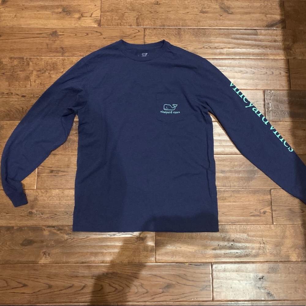 Vineyard Vines Vintage Long-Sleeve Pocket Tee Sz S